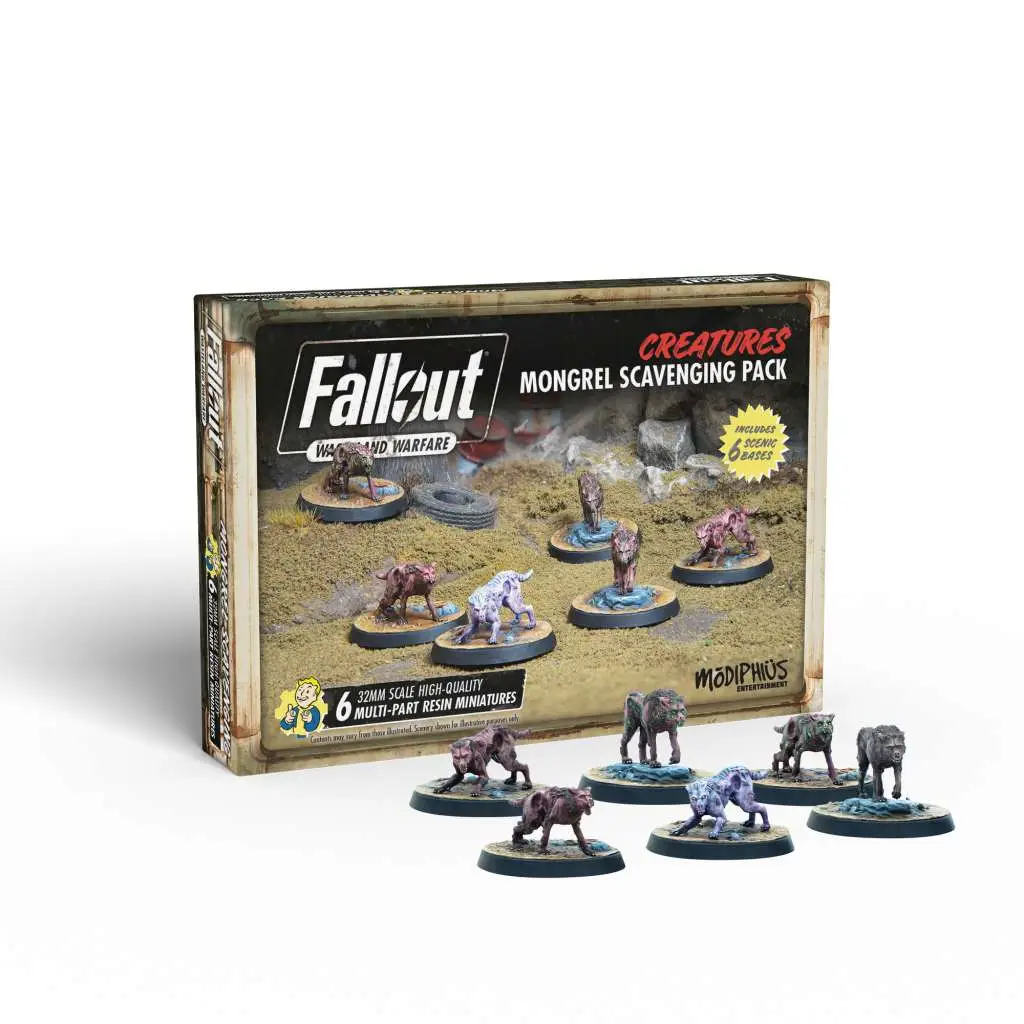 FALLOUT - Ww Creatures Mongrel Scavenging Pack - Figurine